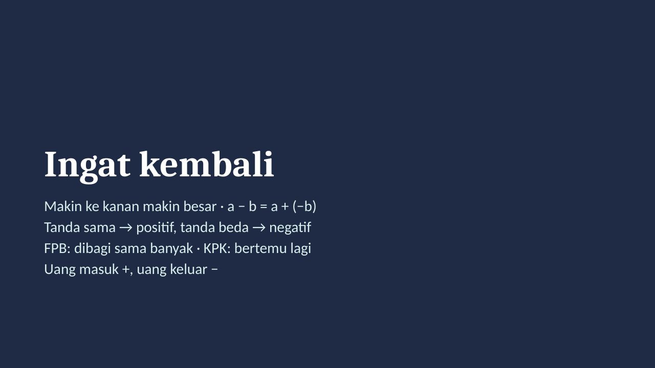 Slide 30: Ingat kembali